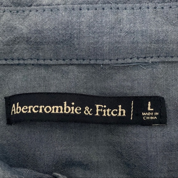 Abercrombie & Fitch Blue Button Down - LG - Picture 4 of 6